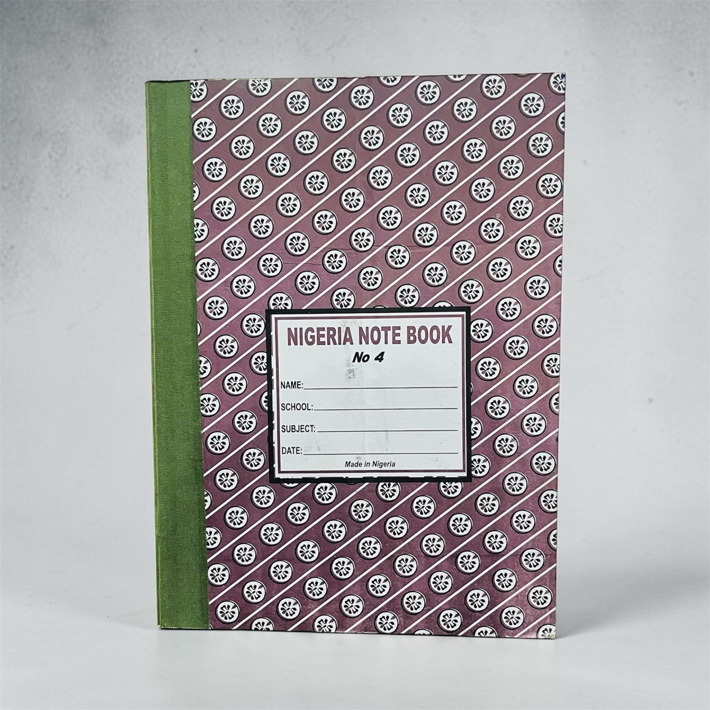 NIGERIA NOTEBOOK SMALL SIZE(SHORT)